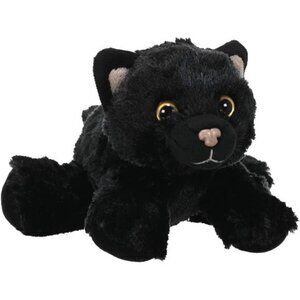 Black Cat Plush, Stuffed Animal, Plush Toy, Gifts for Kids, Hug’Ems 7"